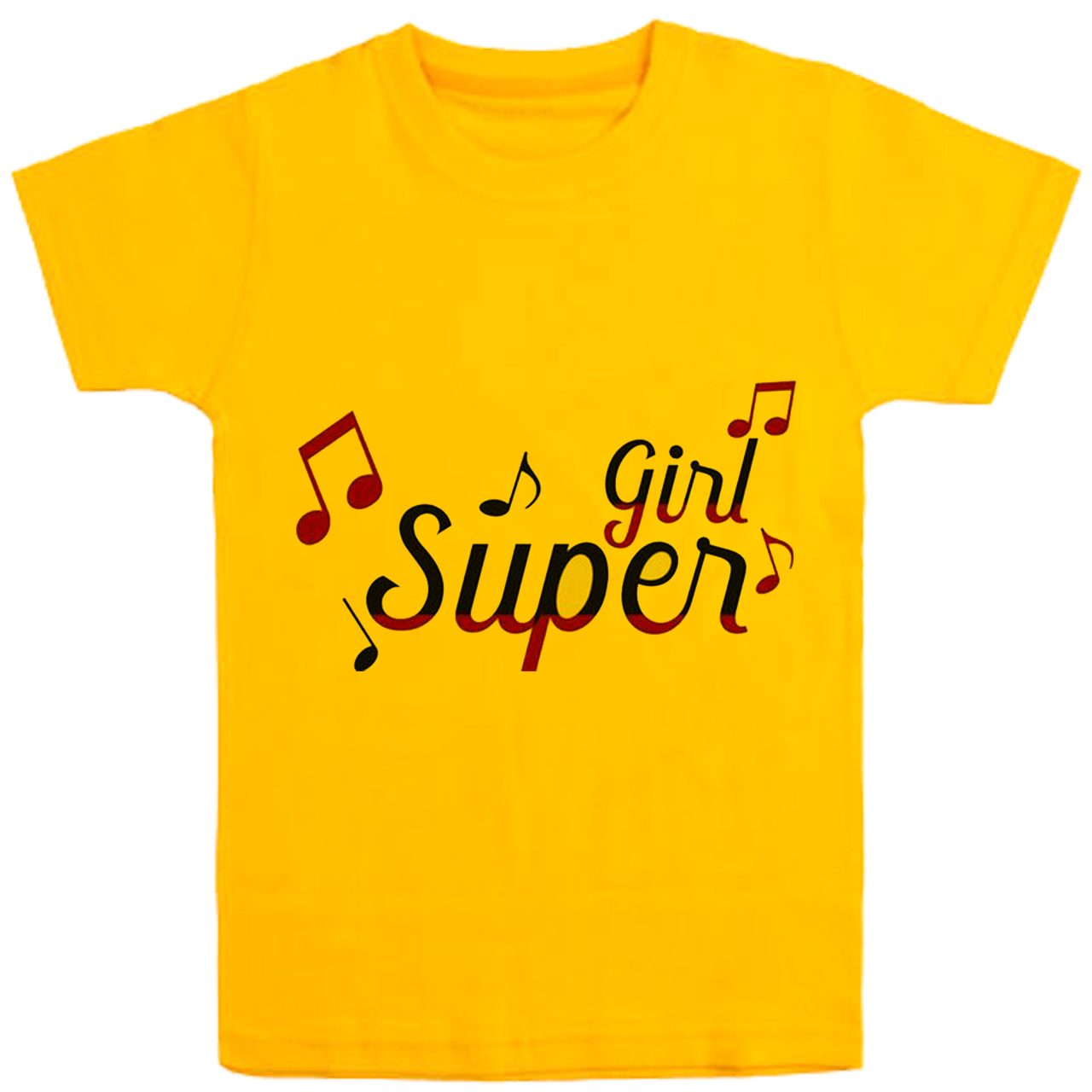 تی شرت آستین کوتاه دخترانه مدل D194 Supen