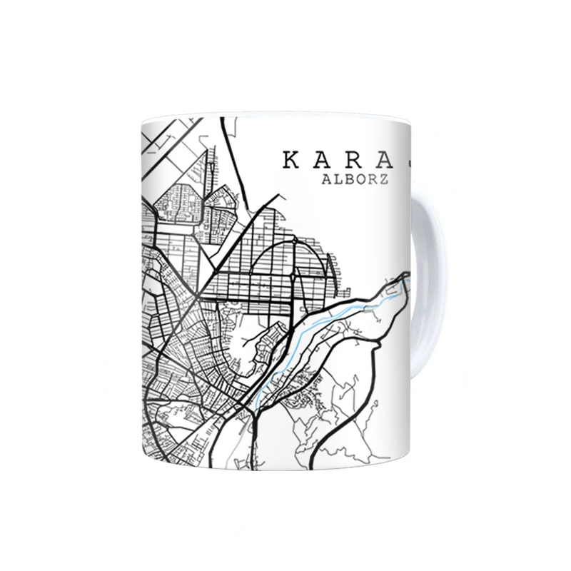 ماگ ترمه طراحان ایده مدل نقشه شهر کرج کد map0504