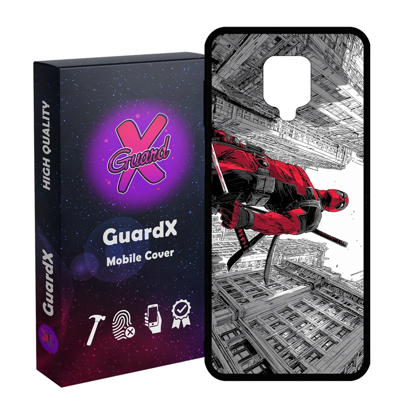 کاور گارد ایکس طرح Deadpool مدل 11081 مناسب برای گوشی موبایل شیائومی Redmi Note9 Pro/Note 9 Pro Max/Redmi Note 9S/MI Poco M2 Pro