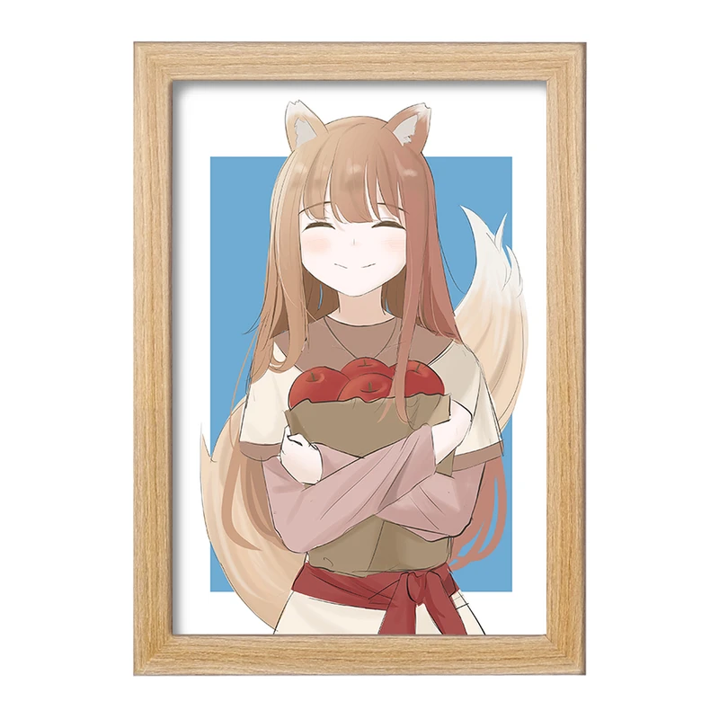 تابلو خندالو مدل هولو انیمه ادویه و گرگ کد 36138