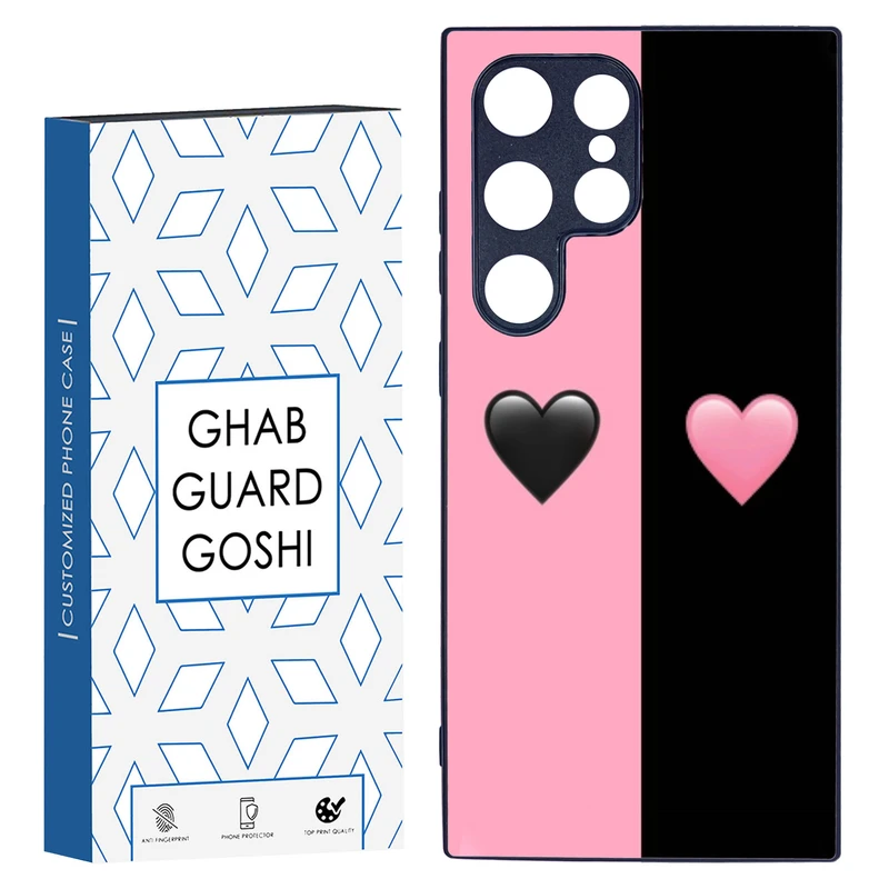 کاور قاب گارد گوشی طرح صورتی مشکی کد TPU-251 مناسب برای گوشی موبایل سامسونگ Galaxy S24 ULTRA