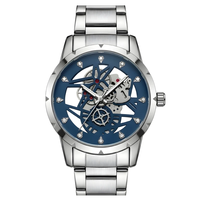 ساعت مچی عقربه‌ای کوارتز مردانه مدل پشت شیشه ای T17 GS