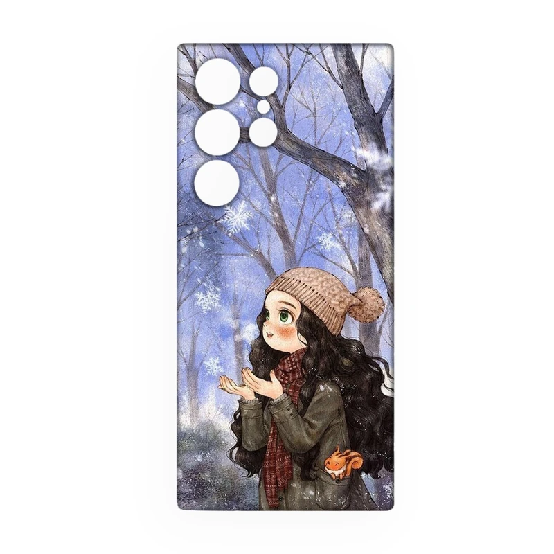 کاور طرح دخترانه کد 170 مناسب برای گوشی موبایل سامسونگ Galaxy S25 Ultra