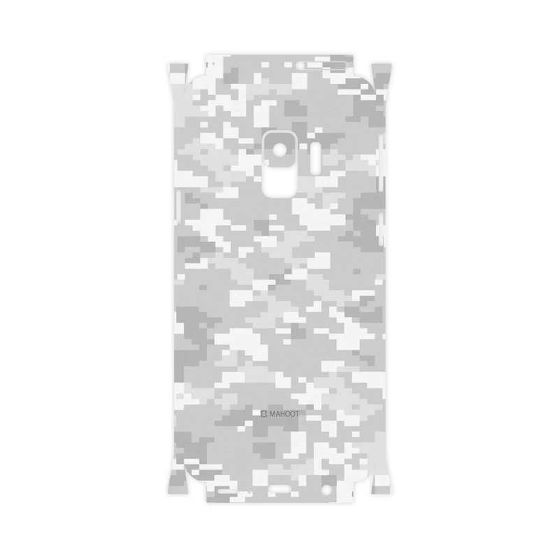 برچسب پوششی ماهوت مدل Army-Snow-Pixel-FullSkin مناسب برای گوشی موبایل سامسونگ Galaxy S9