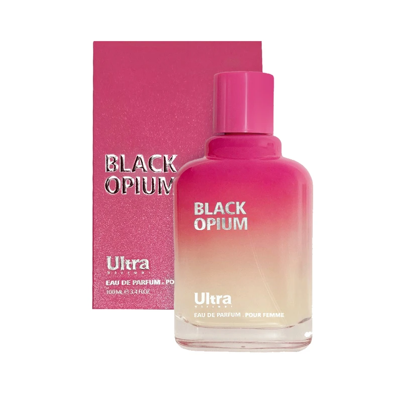ادوپرفیوم زنانه اولترا ویرچوآل مدل ‌ Black opium با رایحه شیرین حجم 100 میلی‌لیتر