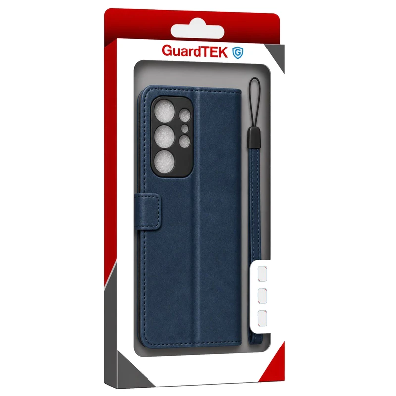 کیف کلاسوری گاردتک مدل  Flip cover strap مناسب برای گوشی موبایل سامسونگ Galaxy S25 Ultra به همراه بند