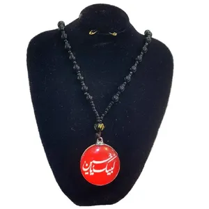 گردنبند مردانه مدل لبیک یا حسین کد P72