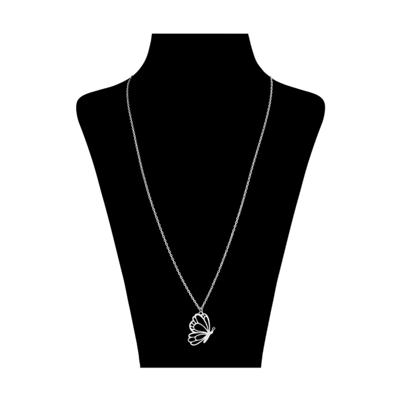 گردنبند زنانه هایکا مدل پروانه کد ha-nj 20