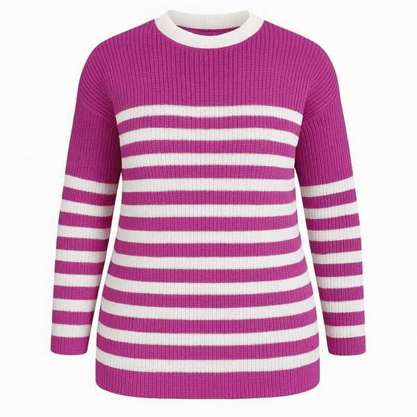 پلیور یقه گرد زنانه مدل بافت نرم