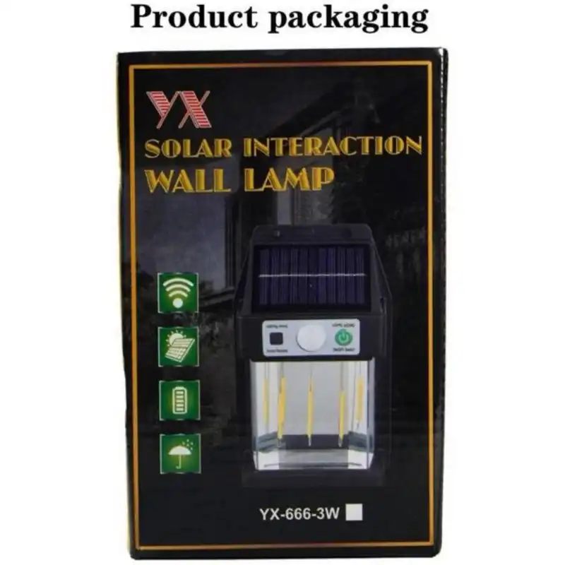 چراغ خورشیدی مدل سنسوردار YX-666-3W