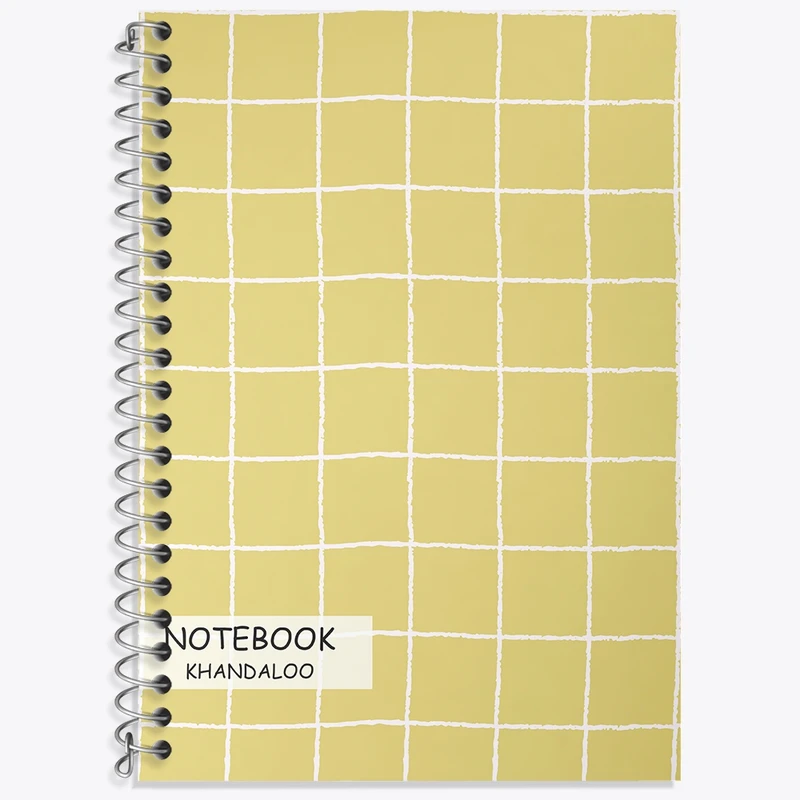 دفتر زبان 50 برگ خندالو مدل دو خط طرح پترن فانتزی کد N453