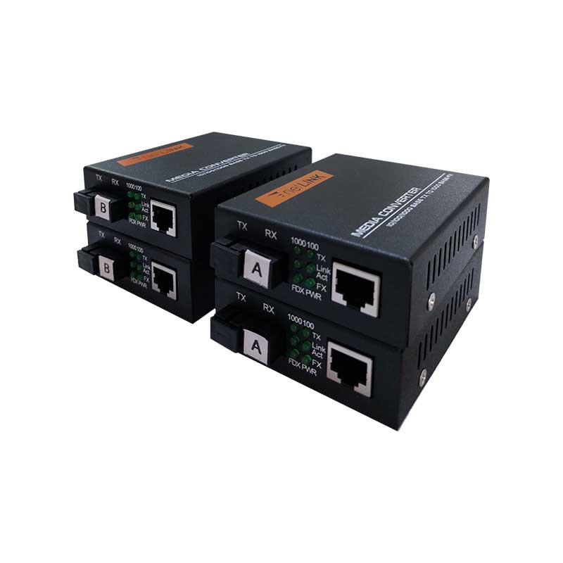 مدیاکانورتر نت لینک تک کر مدل HTB-GS-03-20KM-AB بسته 4 عددی