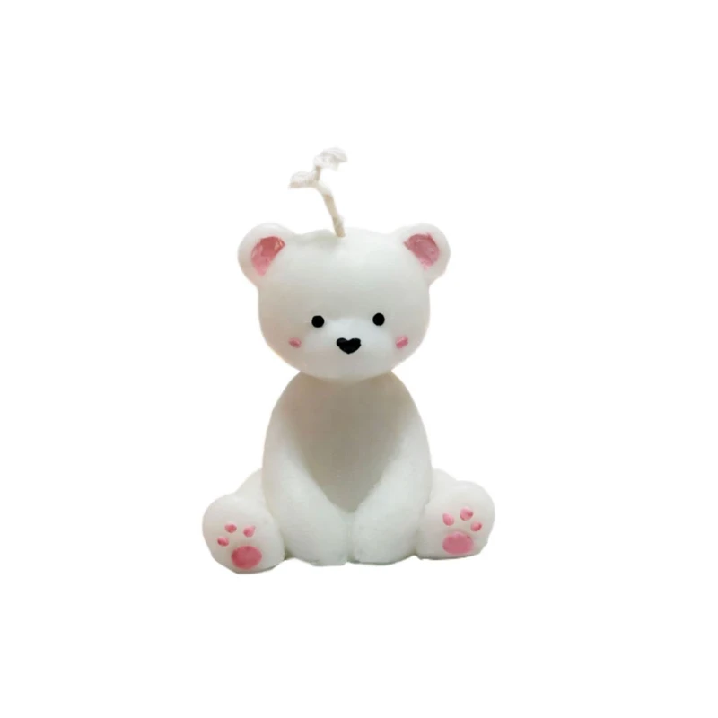 شمع دست ساز بدون بو مدل خرس تنبل زمان اتمام 6 ساعت