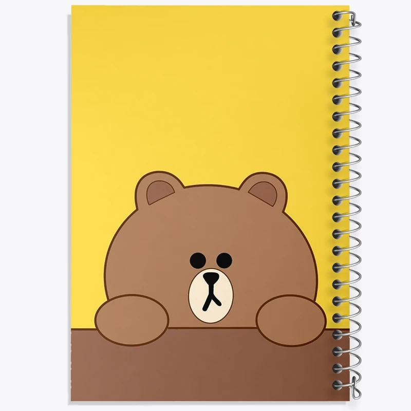 دفتر نقاشی 50 برگ خندالو طرح استیکر خرس کد F715