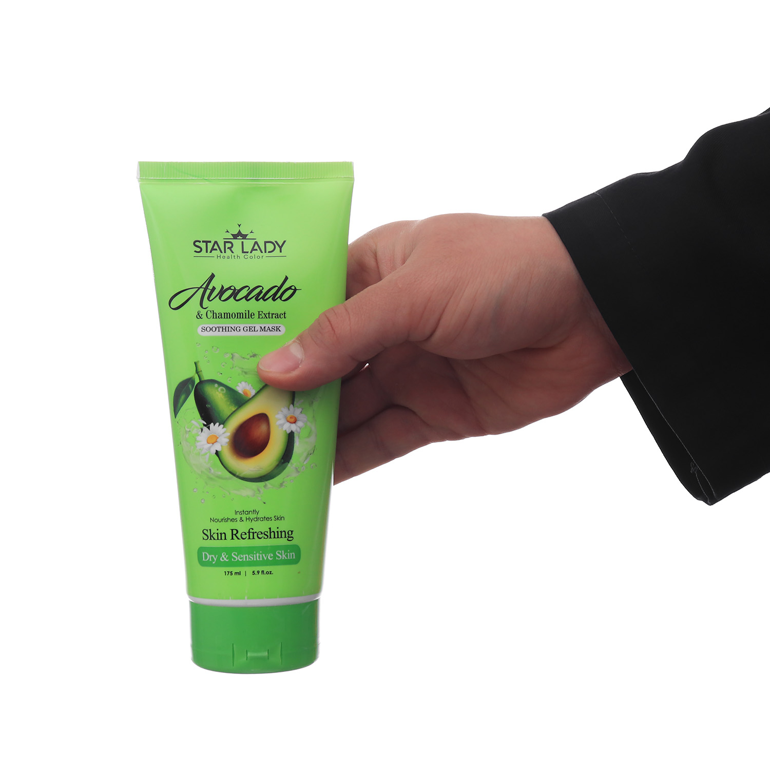 ماسک صورت استارلیدی مدل آووکادو و بابونه حجم 175 میلی لیتر