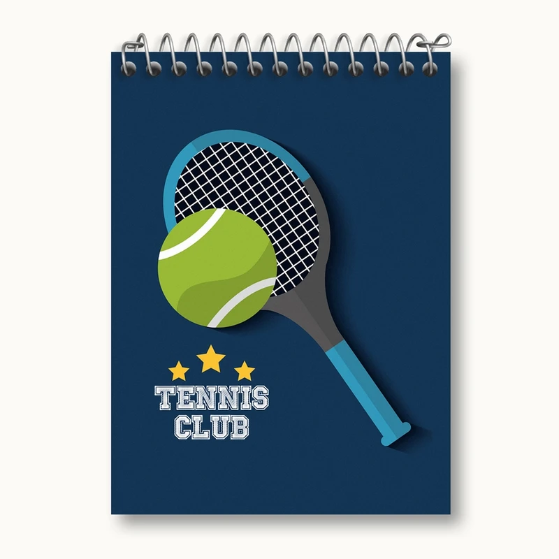 دفتر یادداشت 50 برگ خندالو مدل تنیس Tennis کد 26626