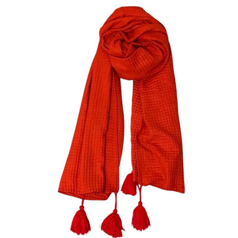 شال زنانه مدل موهر پلیسه چهارخانه کد 0078