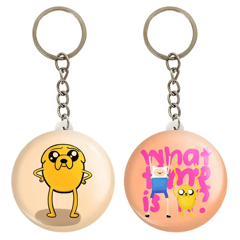 جاکلیدی خندالو مدل جیک و فین وقت ماجراجویی Adventure Time کد 2080920806 مجموعه 2 عددی