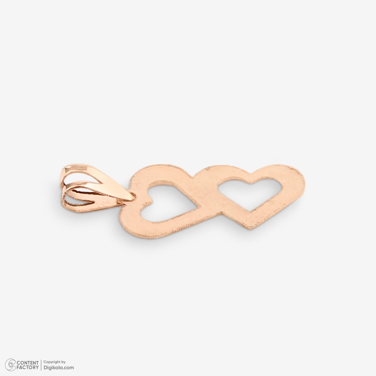 نیم ست طلا 18 عیار زنانه حافا گلد مدل قلب کد nim08 -  - 8