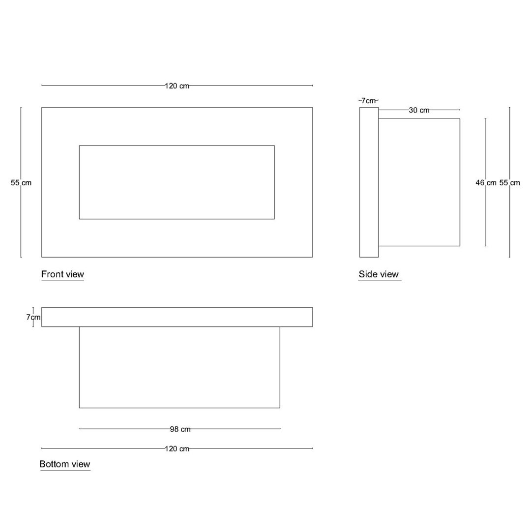 شومینه گازی شومینه بیستون مدل GF120.CH شومینه گازی شومینه بیستون مدل GF120.CH