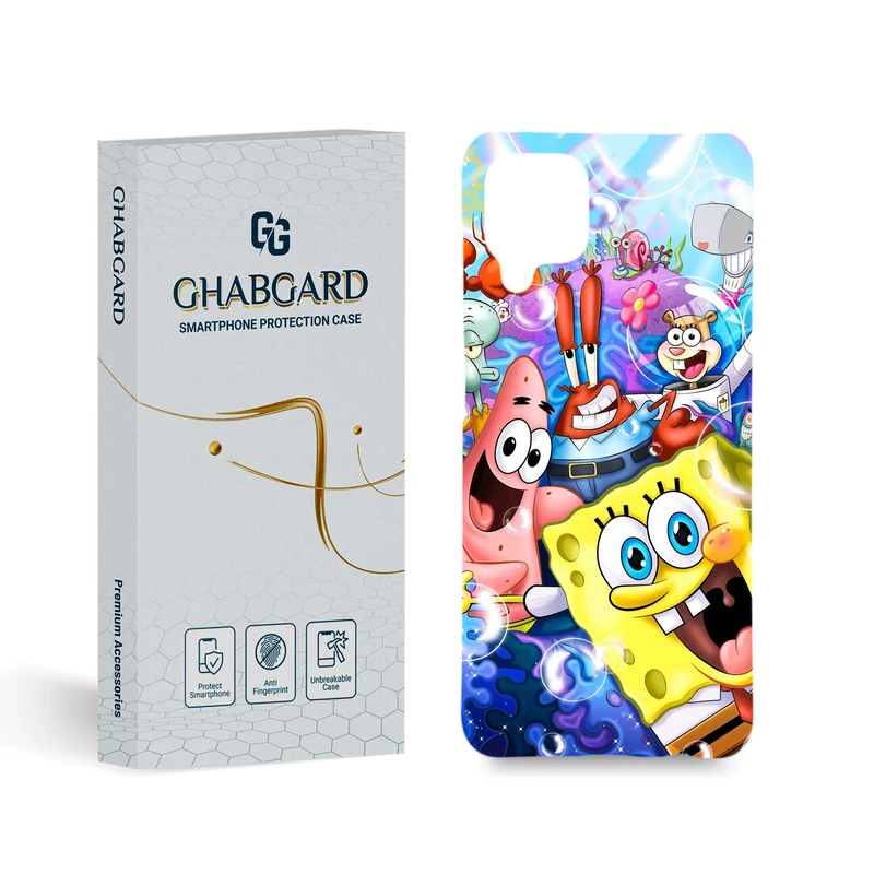 کاور قاب گارد مدل باب اسفنجی مناسب برای گوشی موبایل سامسونگ galaxy m12