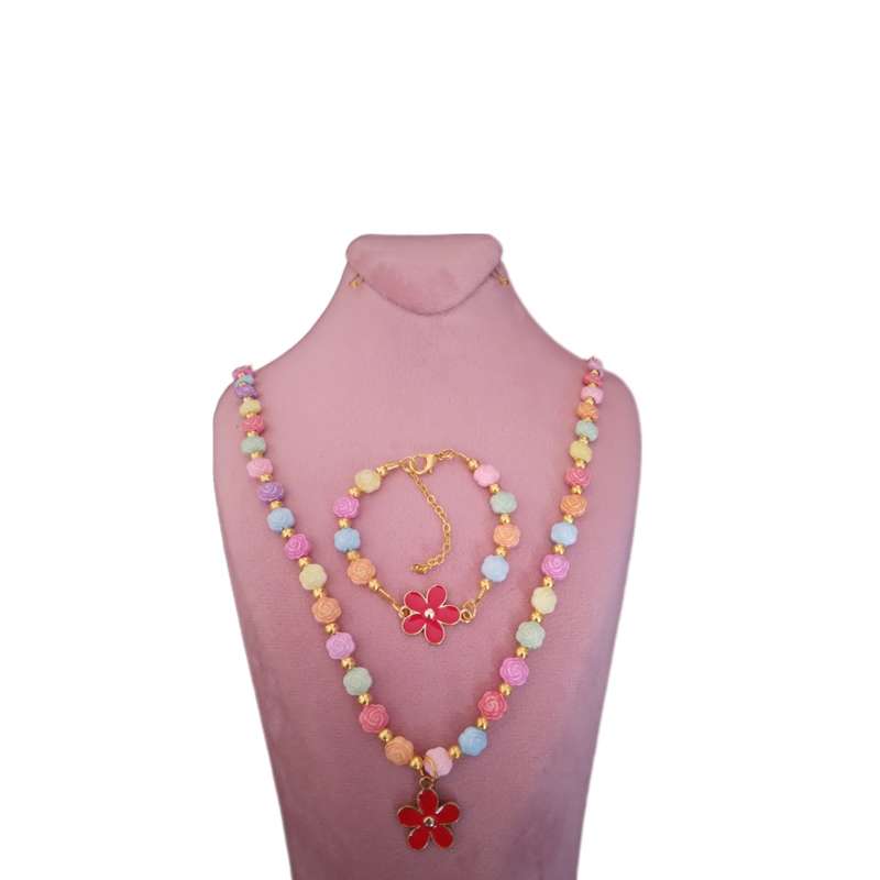 نیم ست دخترانه مدل گل