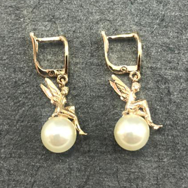 گوشواره طلا 18 عیار زنانه دوست خوب مدل dk482 - 2