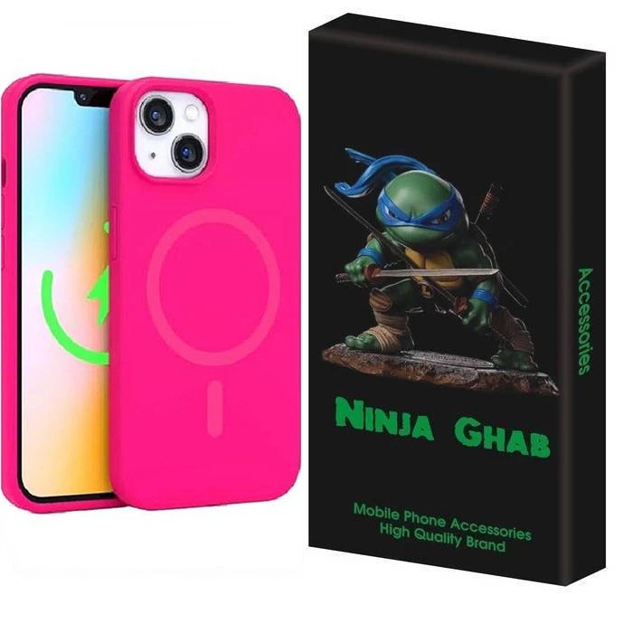کاور نینجا قاب مدل پاک کنی مگ سیف دار مناسب برای گوشی موبایل اپل iPhone 14/iPhone 13