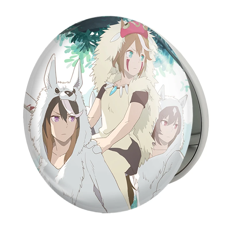 آینه جیبی خندالو طرح انیمه پرنسس مونونوکه (Mononoke) مدل تاشو کد 34093