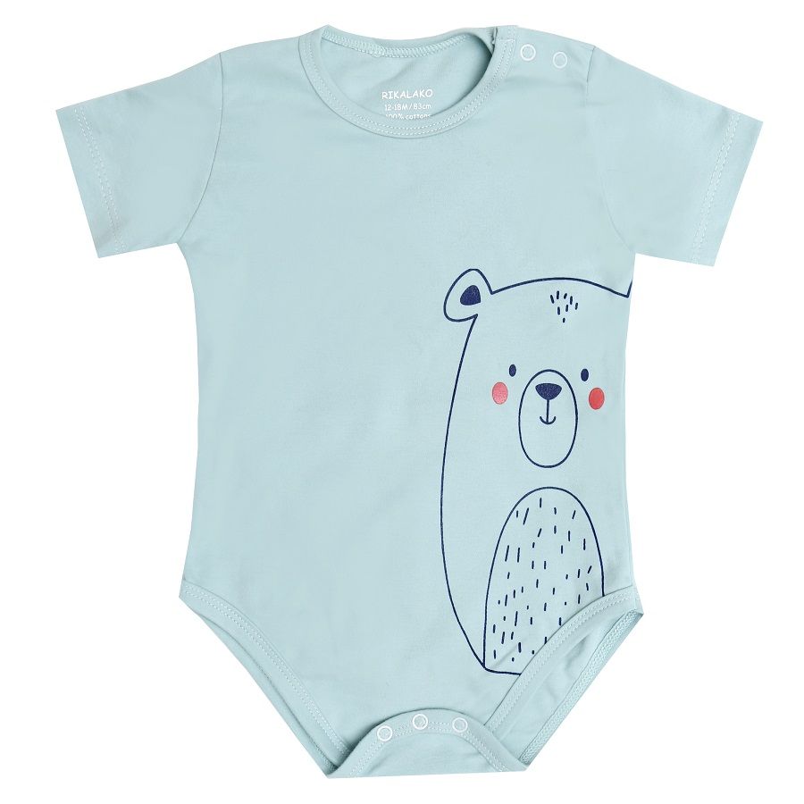 بادی آستین کوتاه نوزادی ریکالاکو مدل شاهان -  - 1