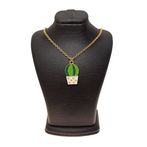 گردنبند دخترانه دلنار گالری مدل کاکتوس