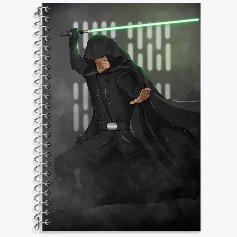دفتر زبان 50 برگ خندالو مدل سه خط طرح جنگ ستارگان (Star Wars) کد F1768