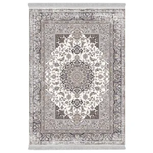 فرش پارچه‌ای دفه مدل فرشینه هازان مخمل طرح فانتزی کد 3042