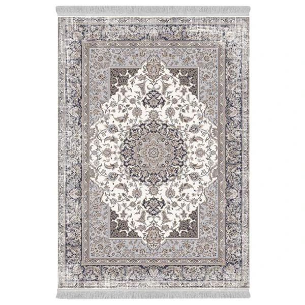 فرش پارچه‌ای دفه مدل فرشینه هازان مخمل طرح فانتزی کد 3042