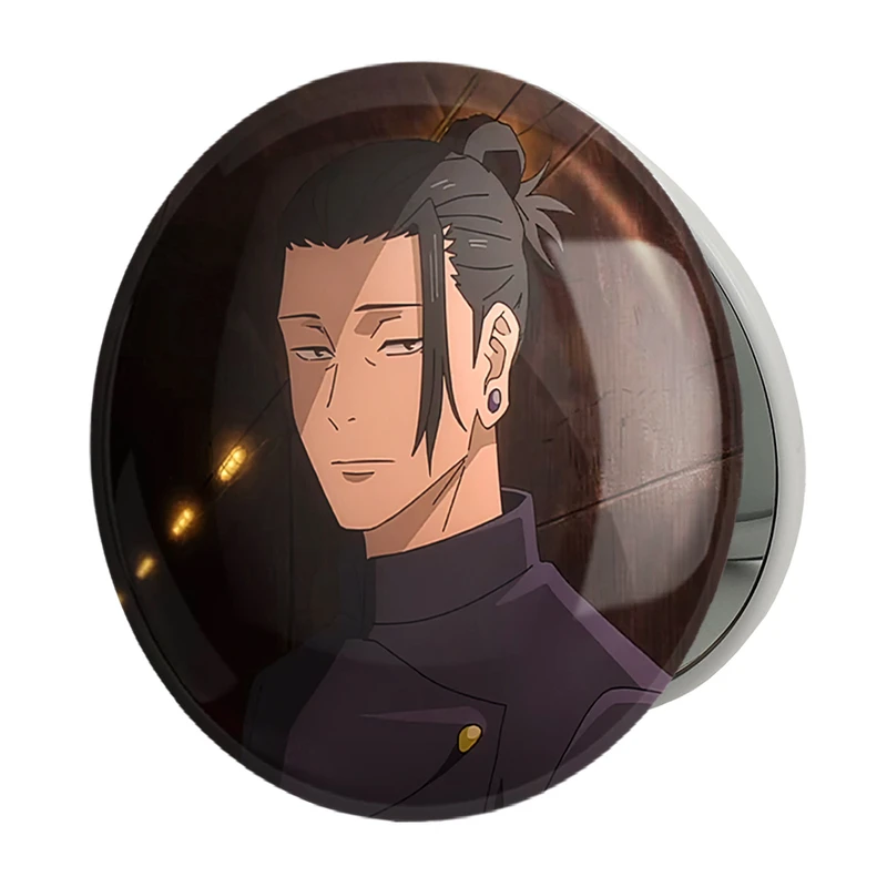 آینه جیبی خندالو طرح گتو انیمه جوجوتسو کایزن Jujutsu Kaisen مدل تاشو کد 30181