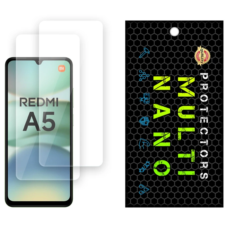 محافظ صفحه نمایش شفاف مولتی نانو مدل X-S2N مناسب برای گوشی موبایل شیائومی Redmi A5 4G بسته دو عددی