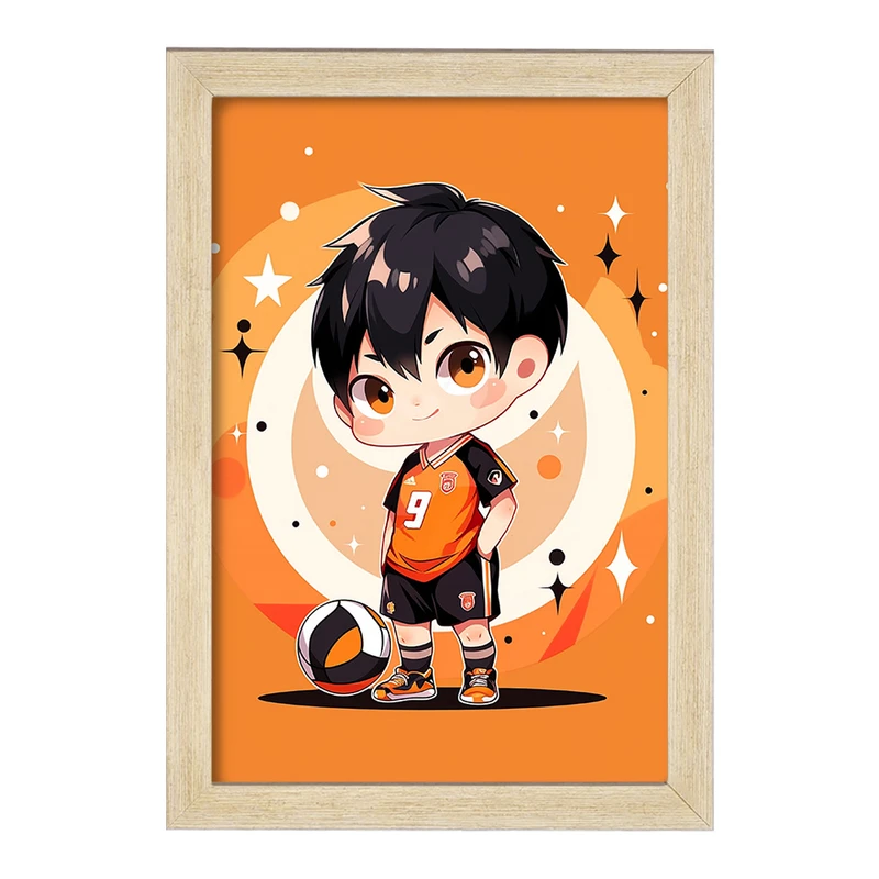 تابلو خندالو مدل انیمه آبشار سرنوشت هایکیو کاگیاما کد F1687