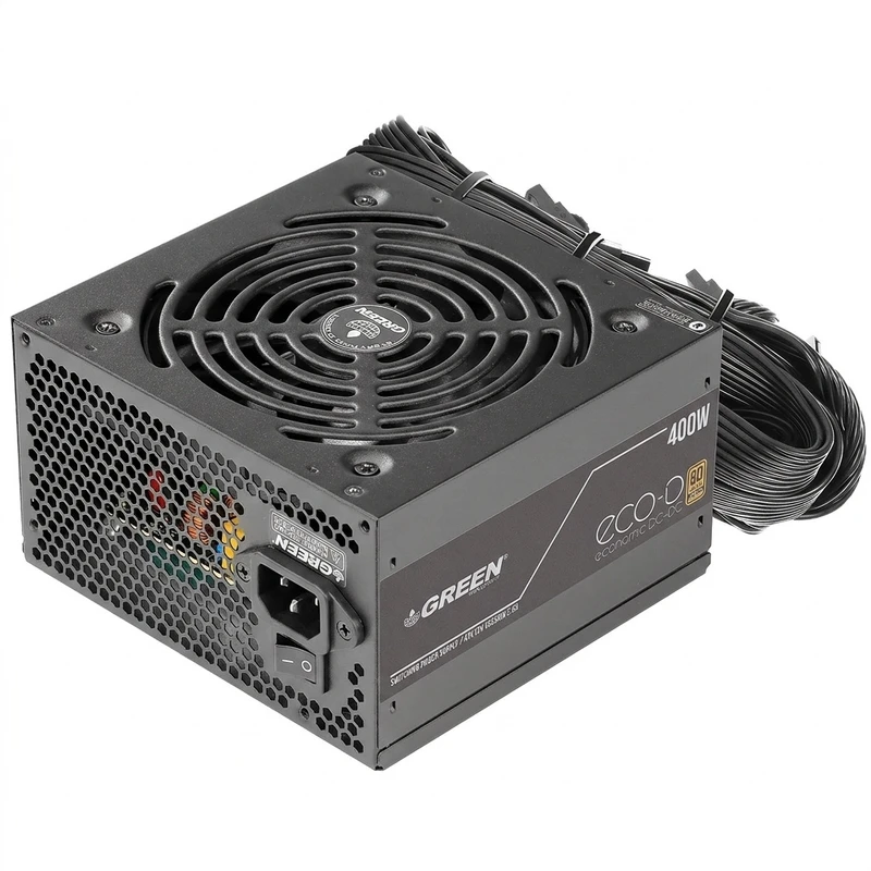 منبع تغذیه کامپیوتر 400W وات گرین مدل GP400A-ECO D
