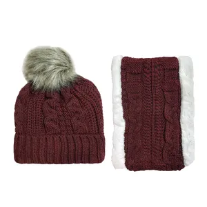 ست کلاه و شال گردن بافتنی پسرانه کد 4300