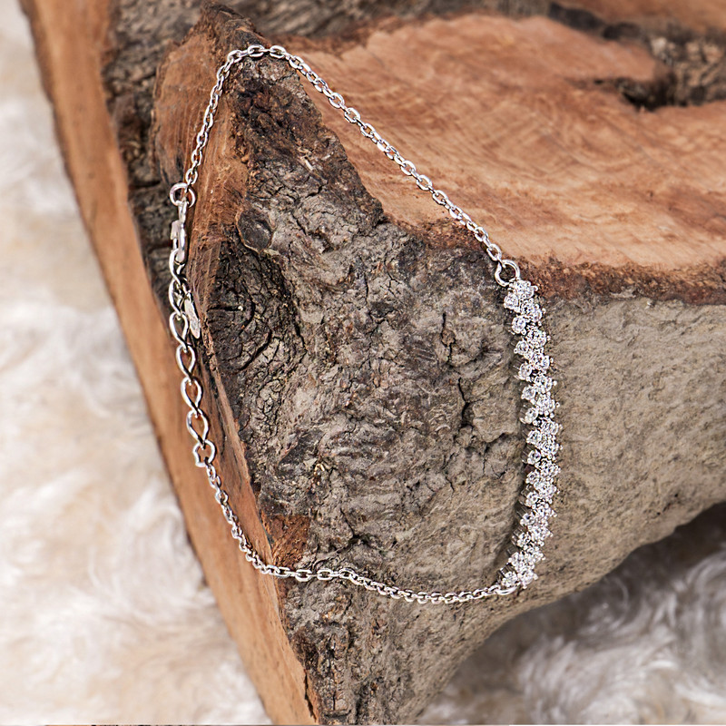 دستبند نقره زنانه مدل 02