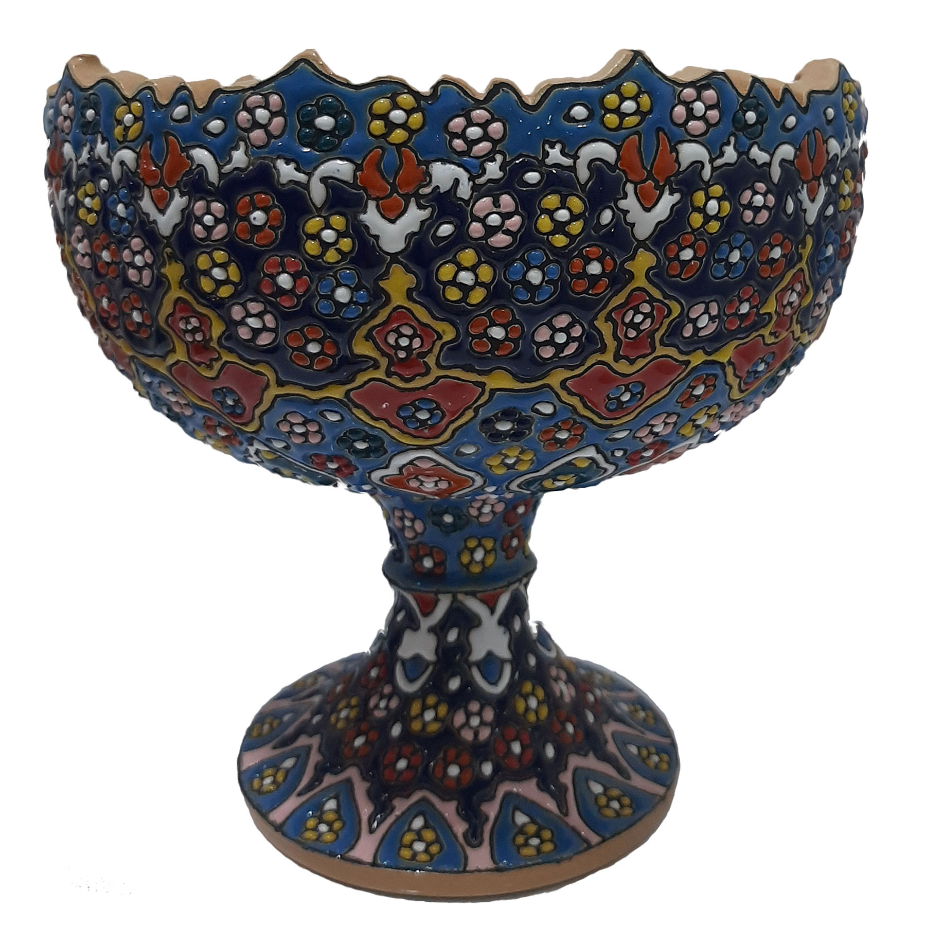 جاشکلاتی میناکاری مدل پایه دار
