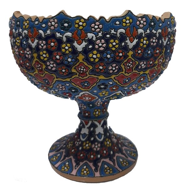جاشکلاتی میناکاری مدل پایه دار جاشکلاتی میناکاری مدل پایه دار