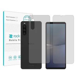 Rock space transparent model HyGEL screen protector suitable for Sony Xperia 10 V mobile phone along with back protector