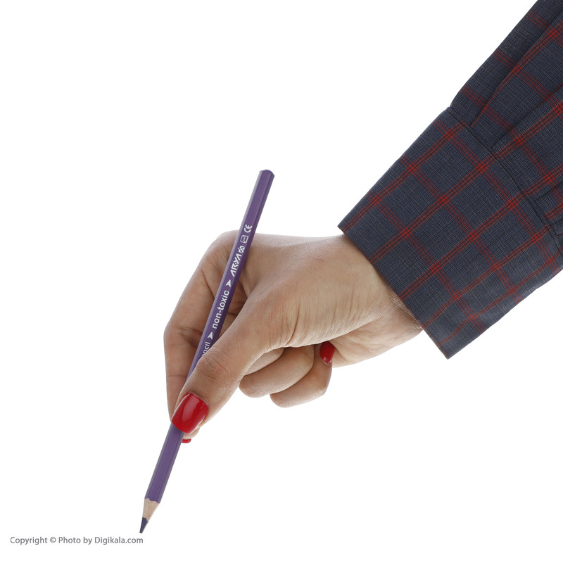 مداد رنگی 12 رنگ آریا مدل ZS کد 1