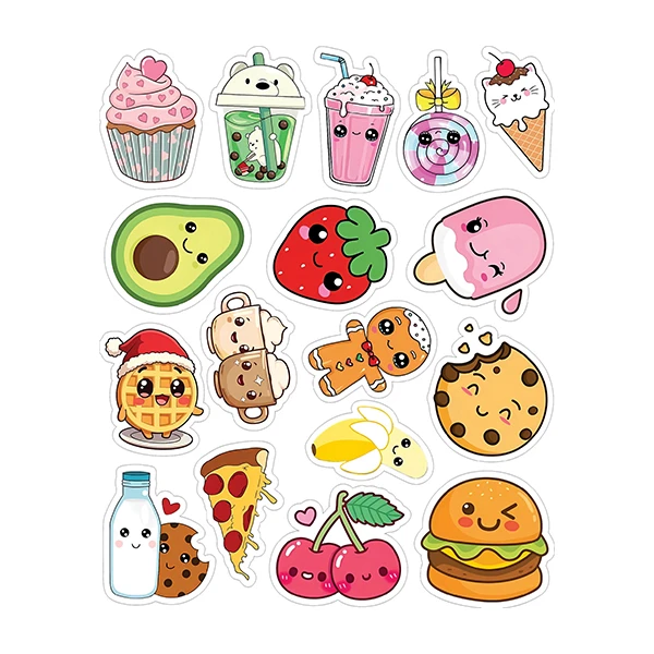 استیکر لپ تاپ توییجین و موییجین طرح cool کد 07 مجموعه 17 عددی