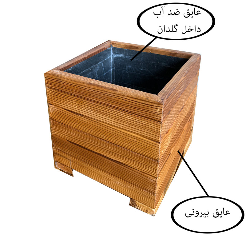 گلدان مدل چوبی کد 2727r6