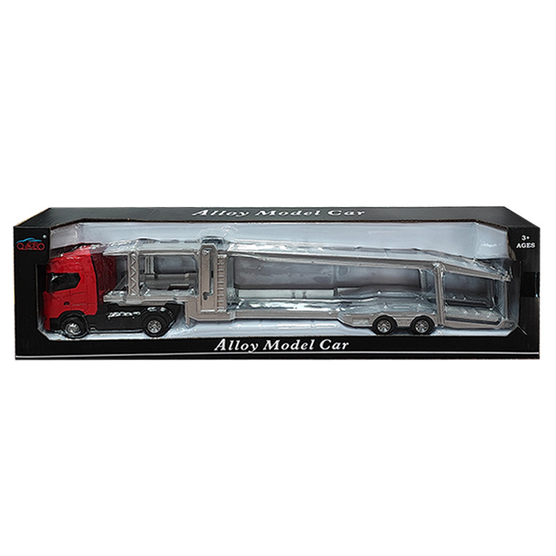 ماکت ماشین مدل بنز تریلر Actros طرح تریلر حمل خودرو