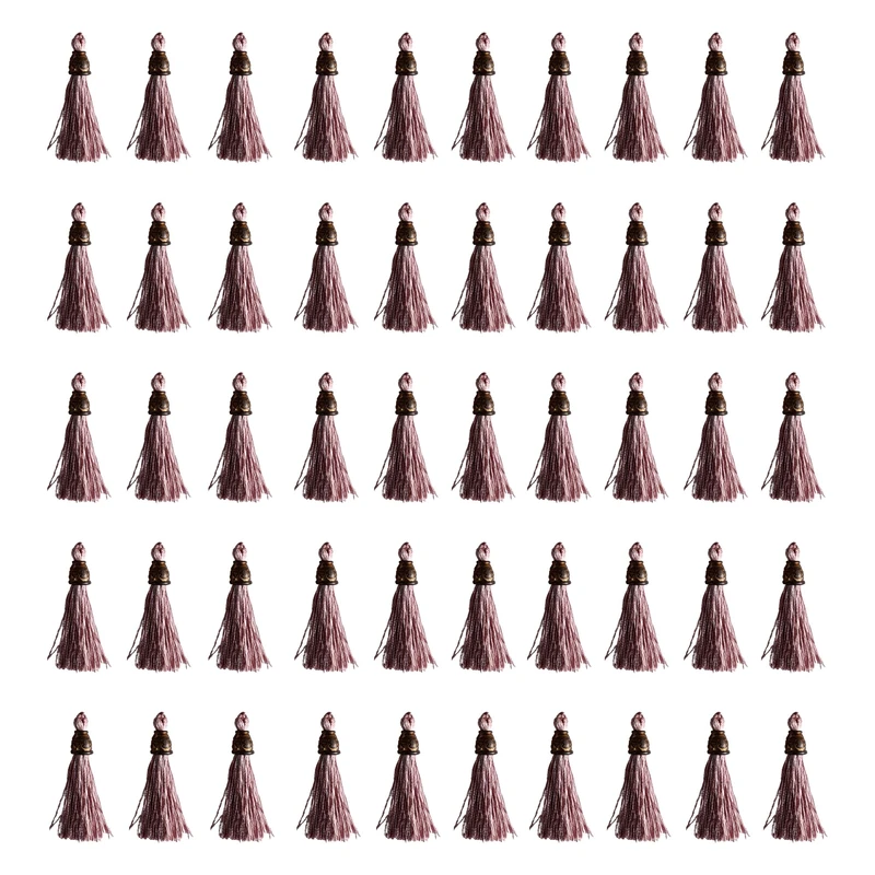 آویز تزئینی طرح منگوله مدل ویولت بسته 50 عددی