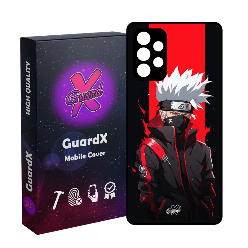 کاور گارد ایکس طرح کاکاشی انیمه مدل Glass10585 مناسب برای گوشی موبایل سامسونگ Galaxy A52/A52S