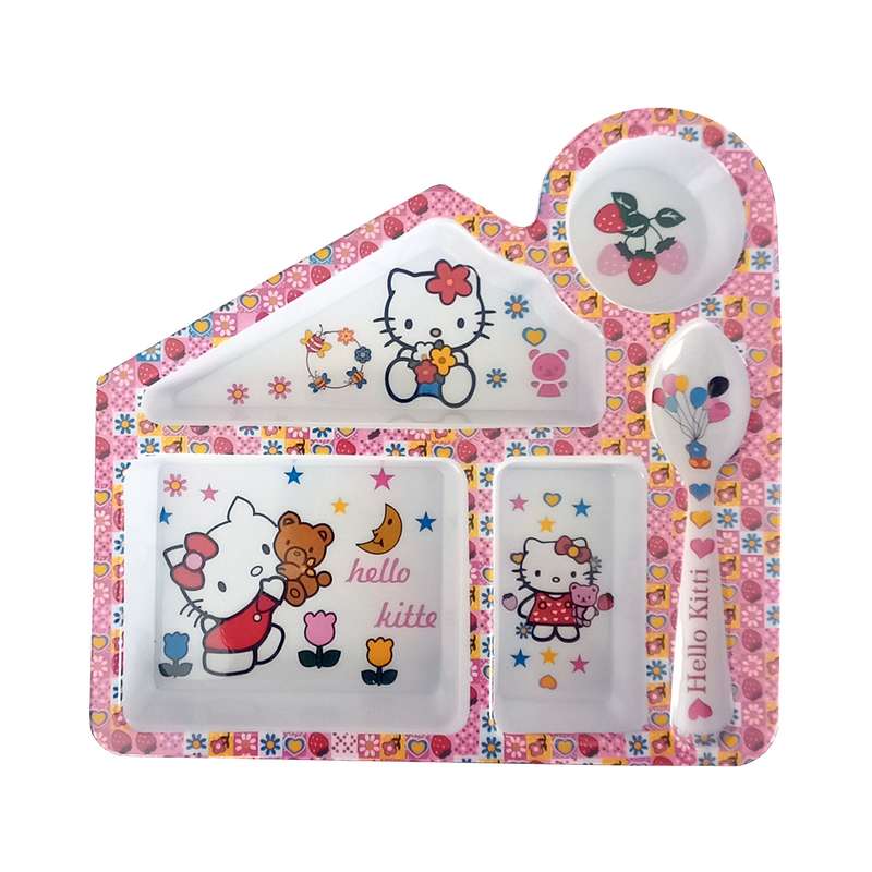 بشقاب کودک طرح کلبه کیتی کد 95